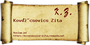 Kovácsovics Zita névjegykártya